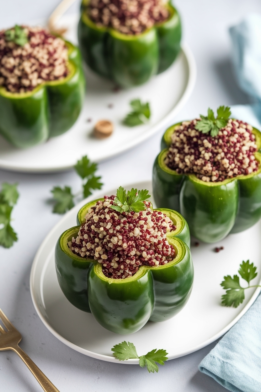 vegetarian stuffed bell peppers quinoa