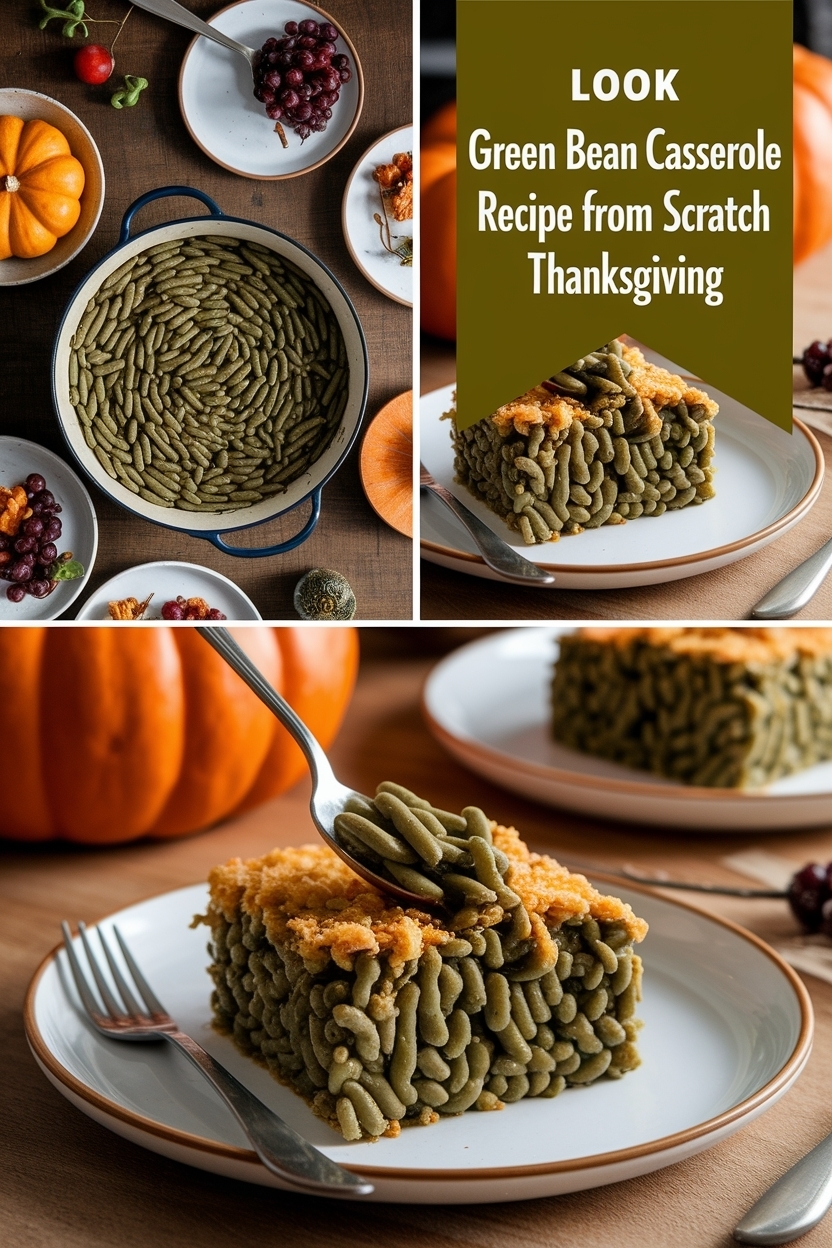 green bean casserole recipe from scratch - Extra Photo