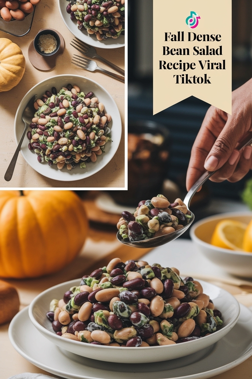 dense bean salad recipe viral tiktok