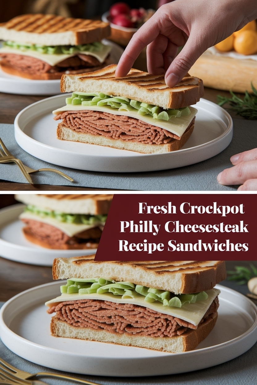 crockpot philly cheesesteak recipe sandwiches