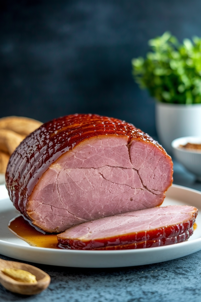 brown sugar dijon ham glaze with maple