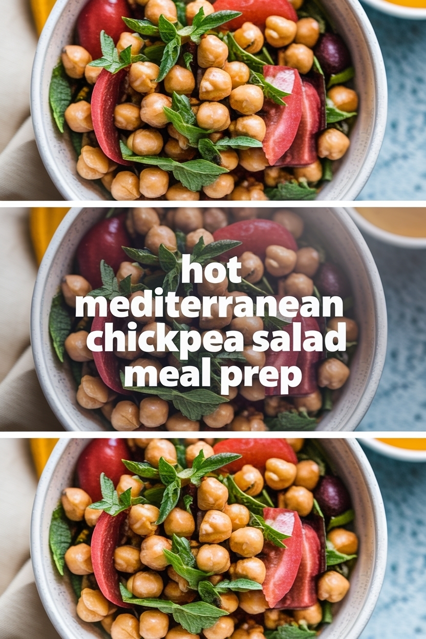 mediterranean chickpea salad meal prep