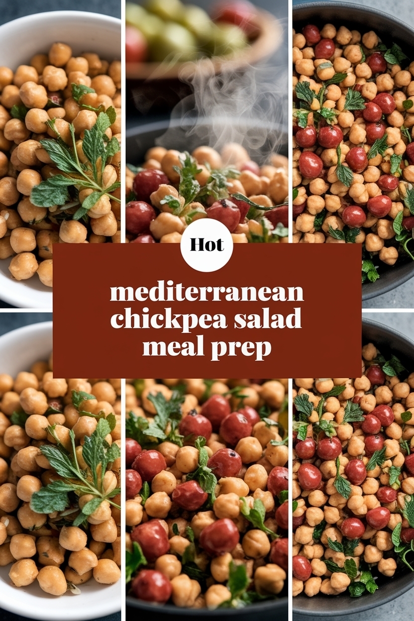 mediterranean chickpea salad meal prep