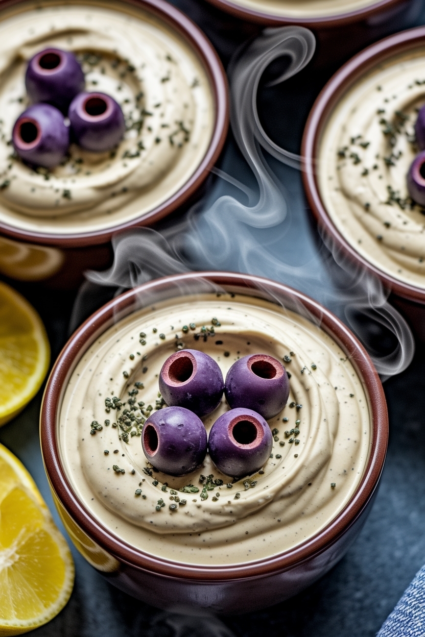 dirty martini dip with blue cheese olives