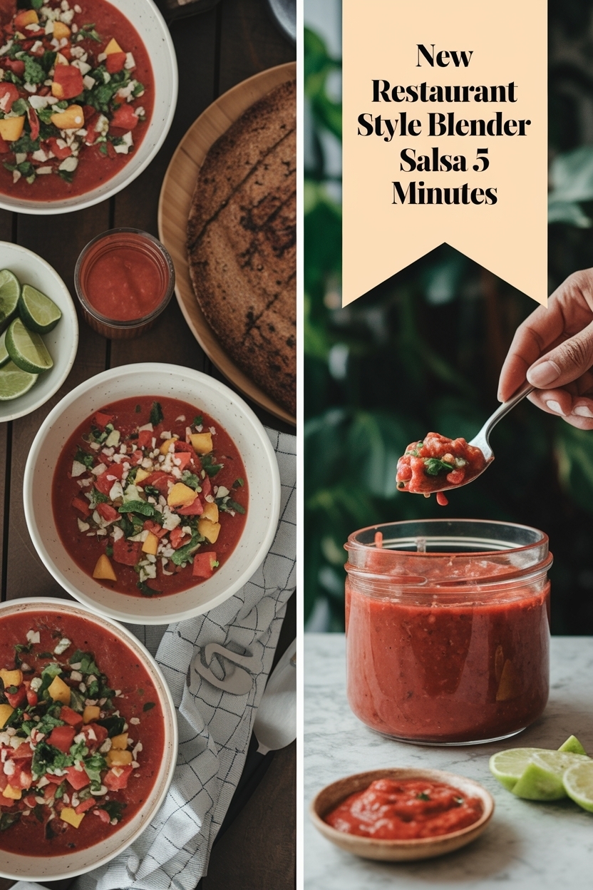 restaurant style blender salsa 5 minutes