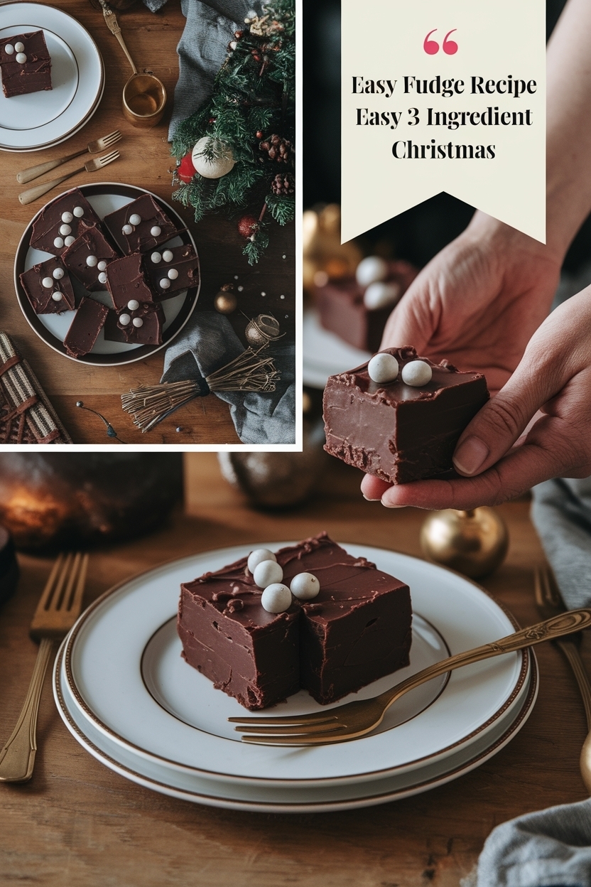 fudge recipe easy 3 ingredient christmas