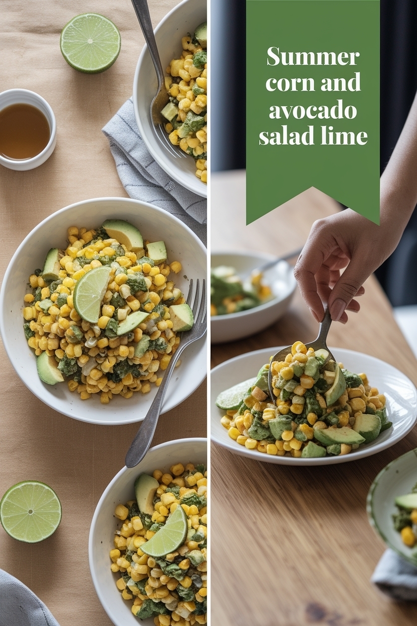 corn and avocado salad lime