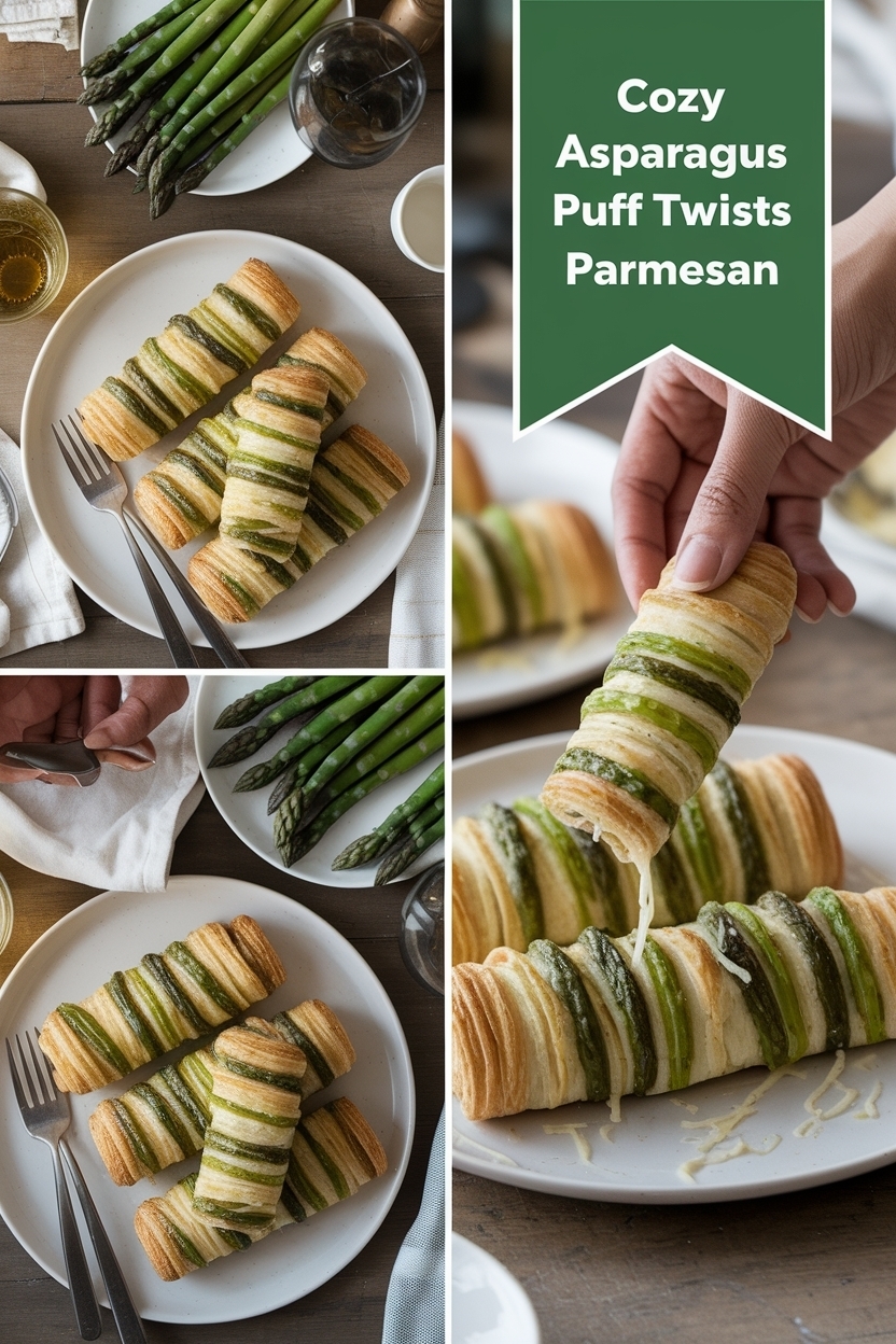 asparagus puff pastry twists parmesan