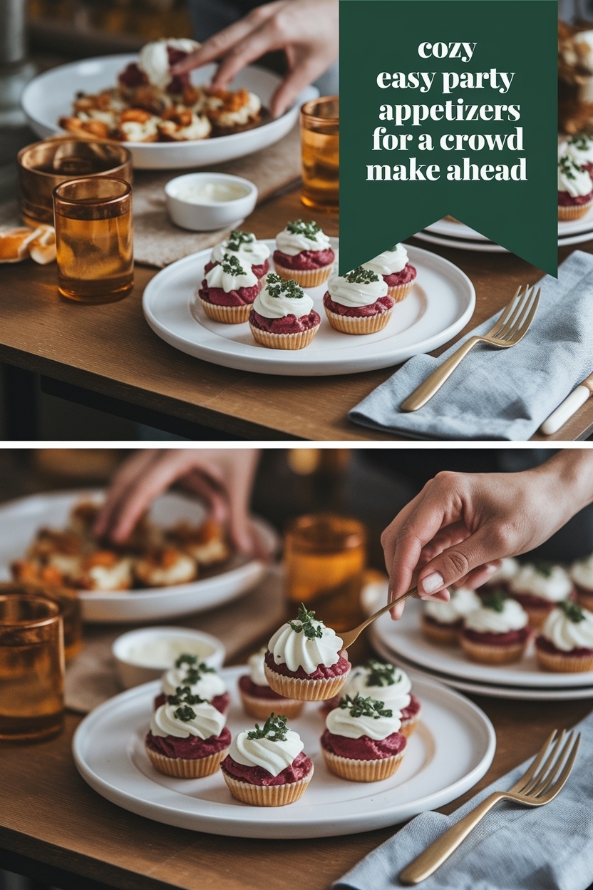 easy party appetizers for a crowd make ahead