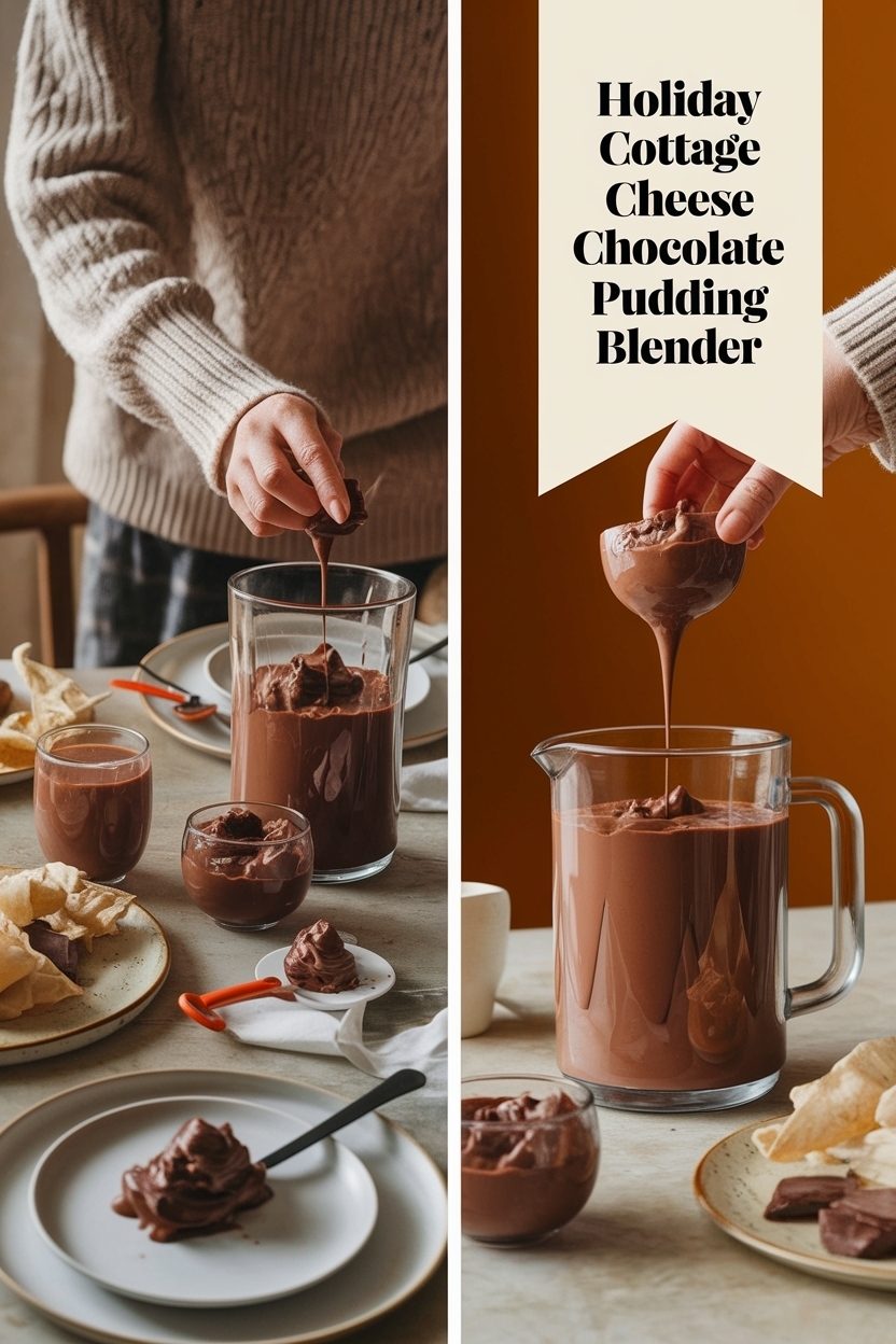 cottage cheese chocolate pudding blender