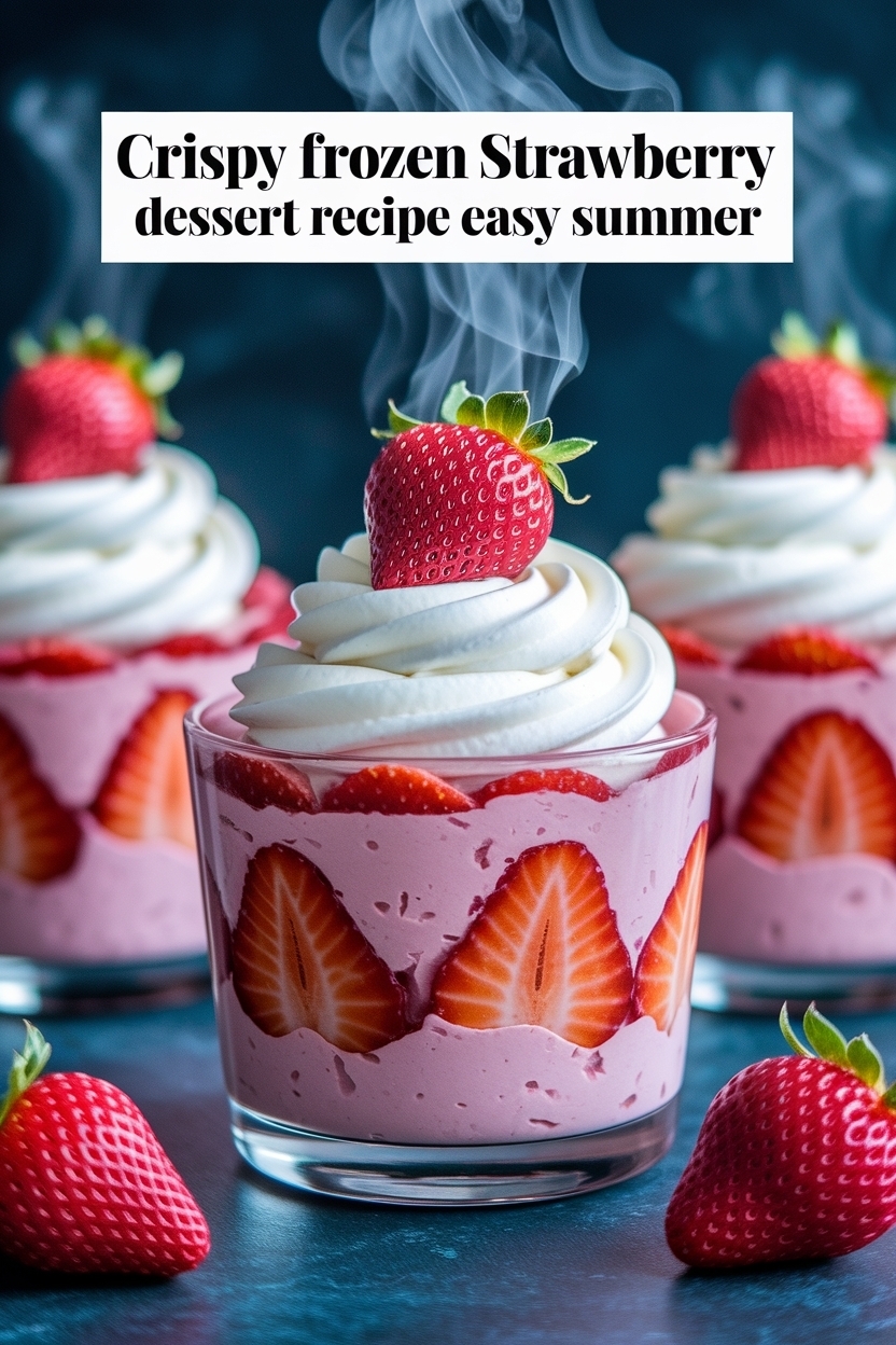 frozen strawberry dessert recipe easy summer