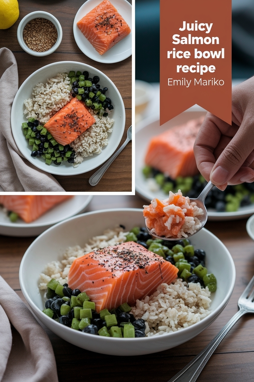 salmon rice bowl recipe emily mariko