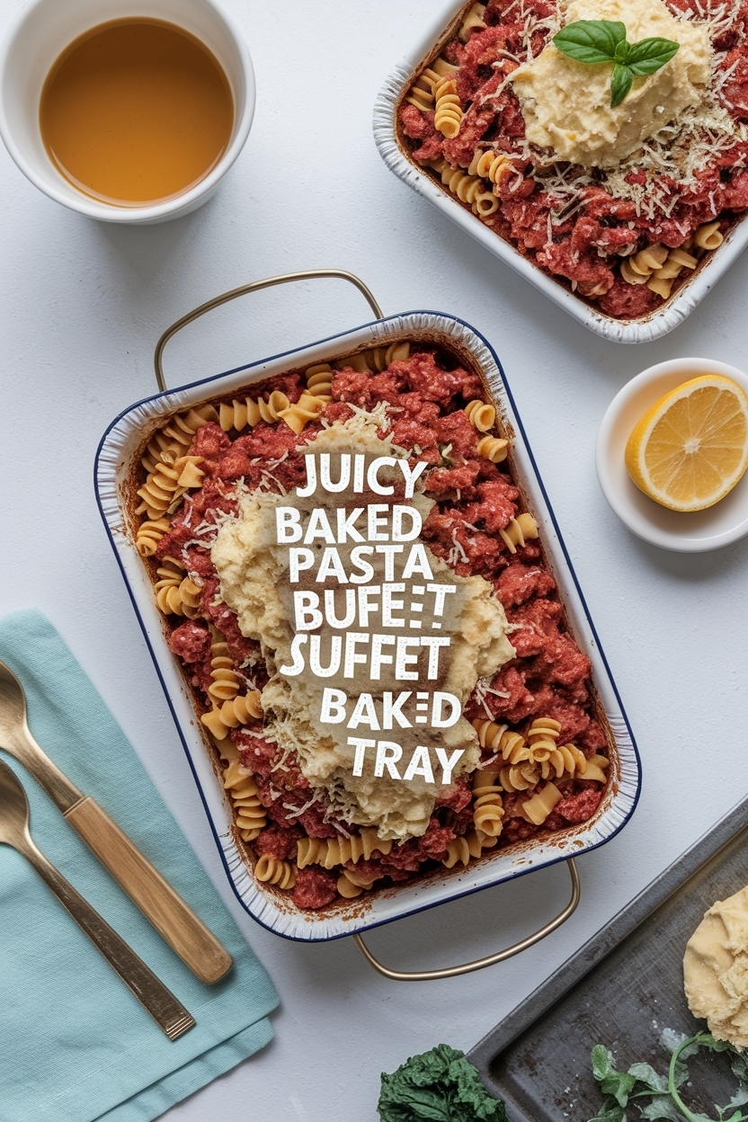 baked pasta buffet baked ziti tray