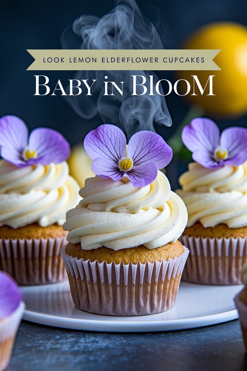 lemon elderflower cupcakes baby in bloom