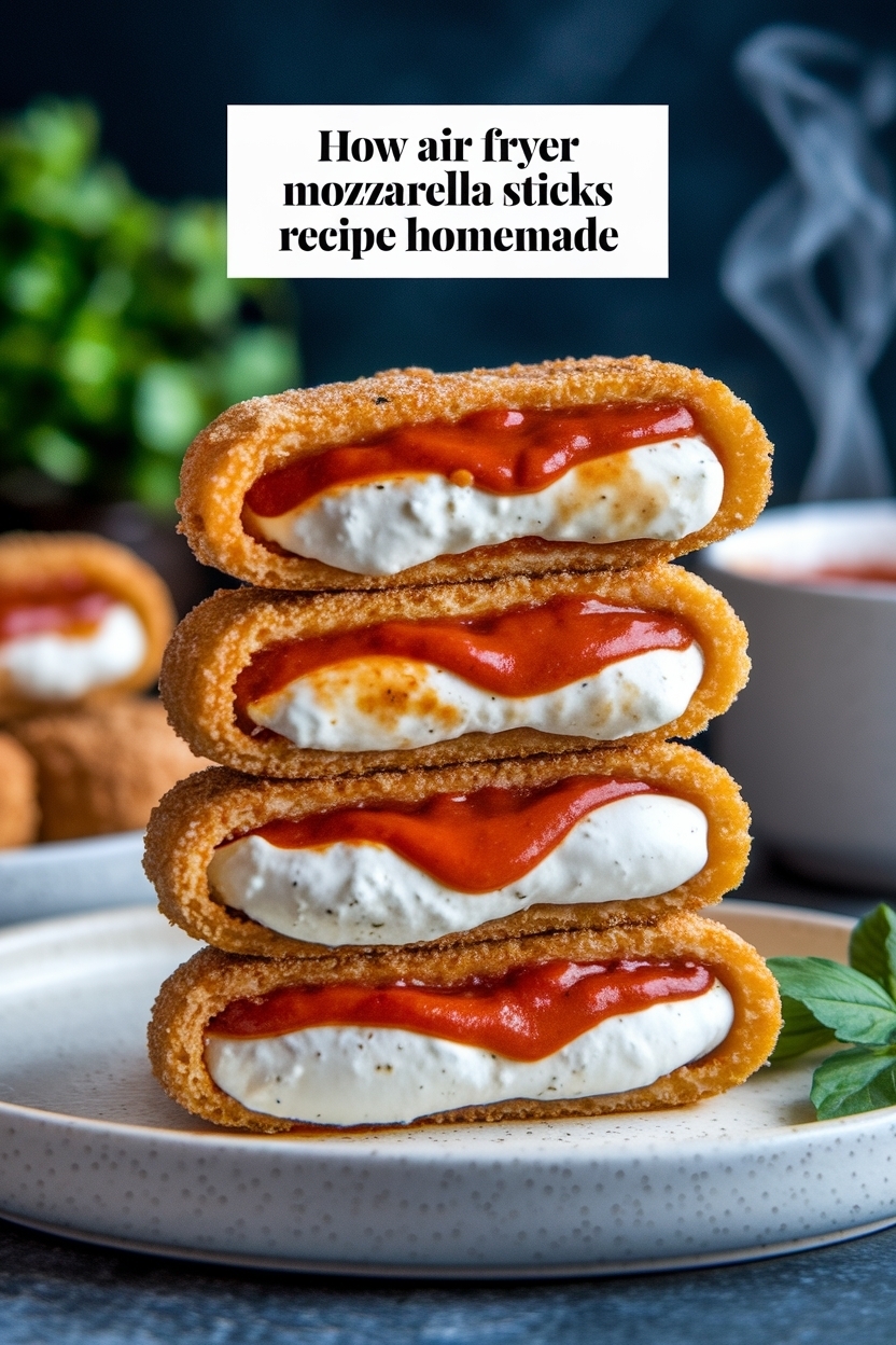 air fryer mozzarella sticks recipe homemade