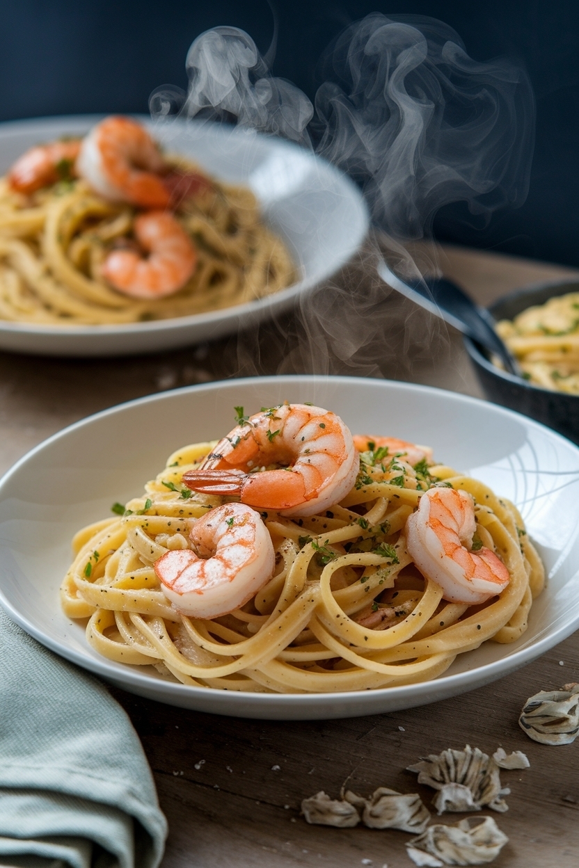 garlic butter shrimp pasta recipe