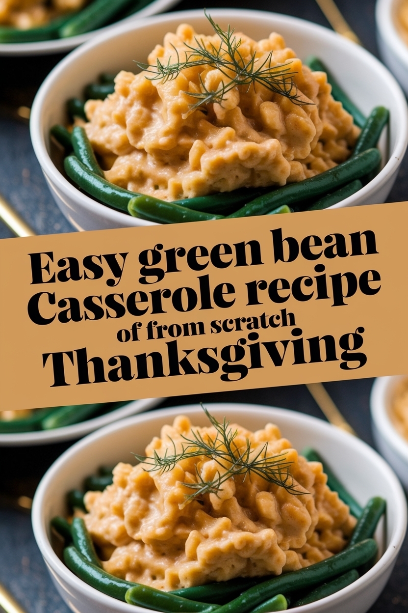 green bean casserole recipe from scratch - Extra Photo