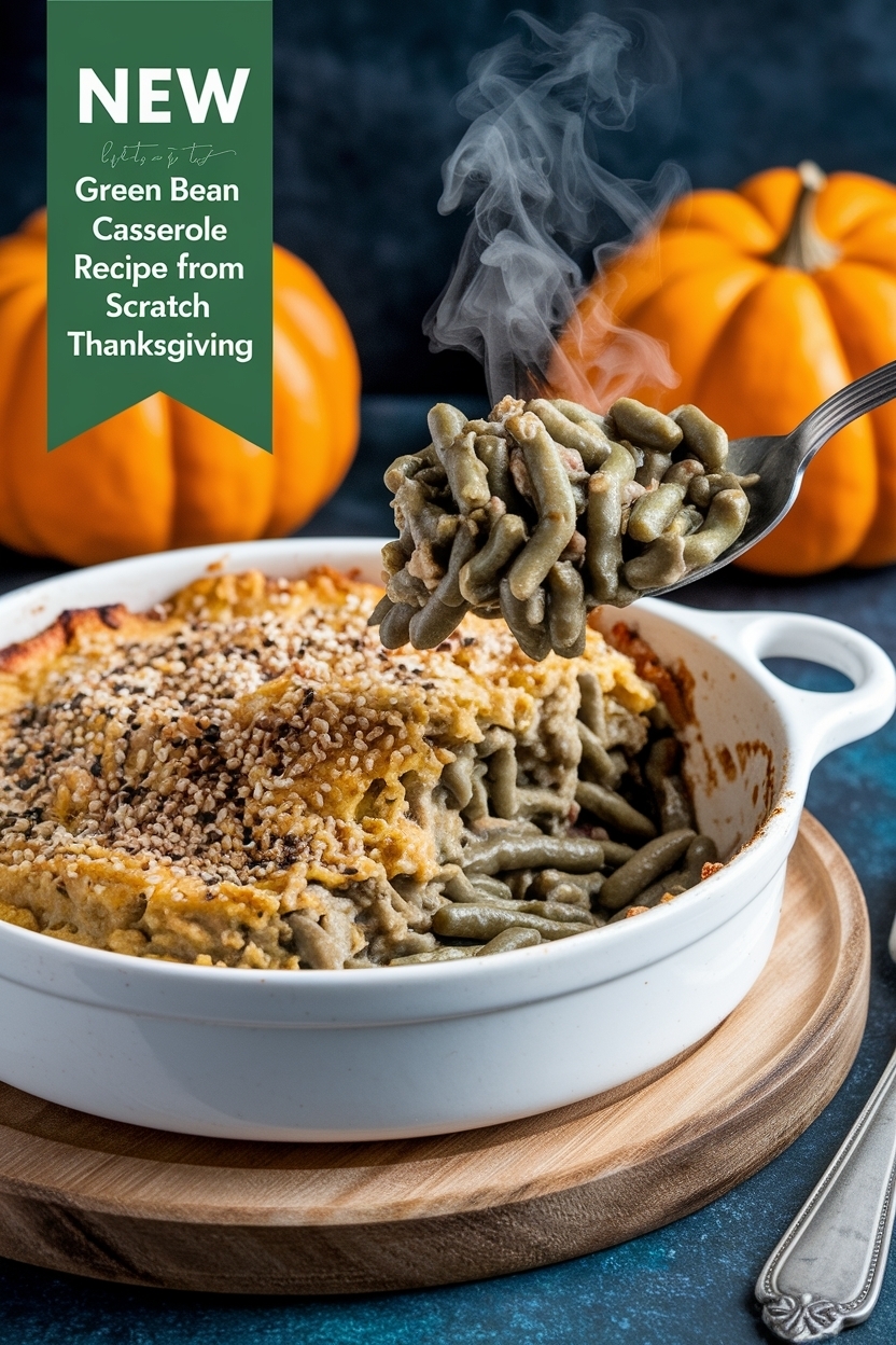 green bean casserole recipe from scratch - Extra Photo