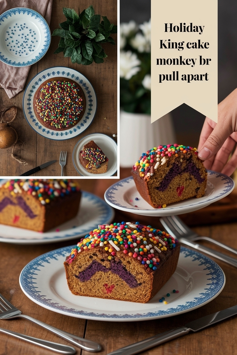 king cake monkey bread pull apart