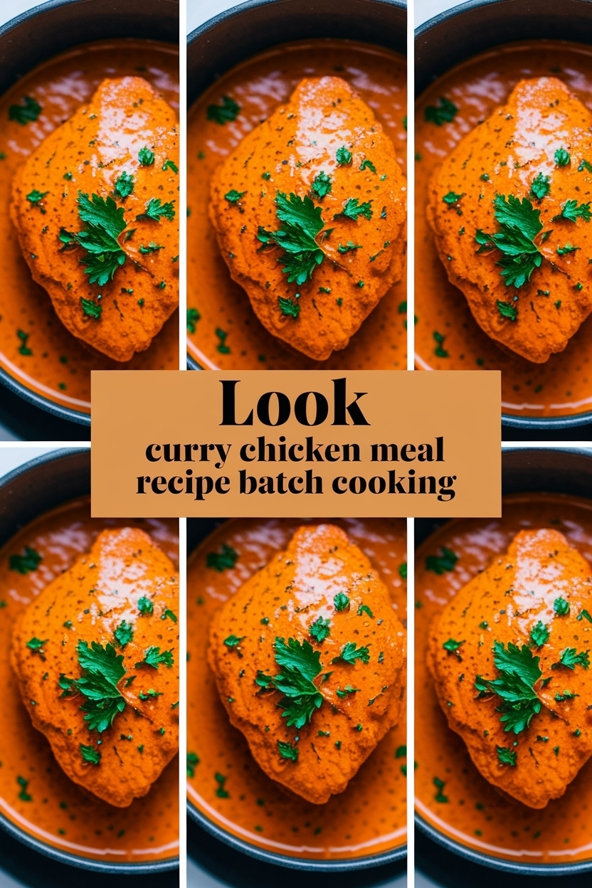 curry chicken meal prep recipe batch cooking