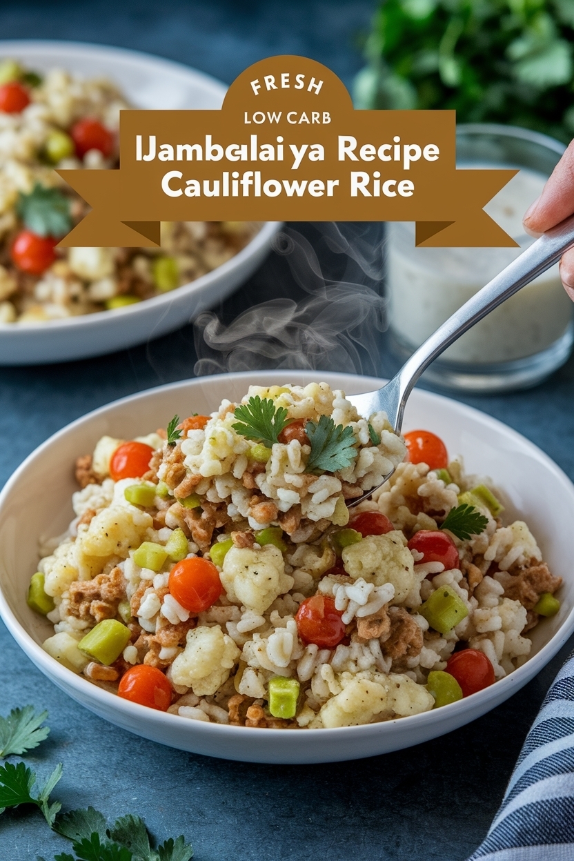 low carb jambalaya recipe cauliflower rice