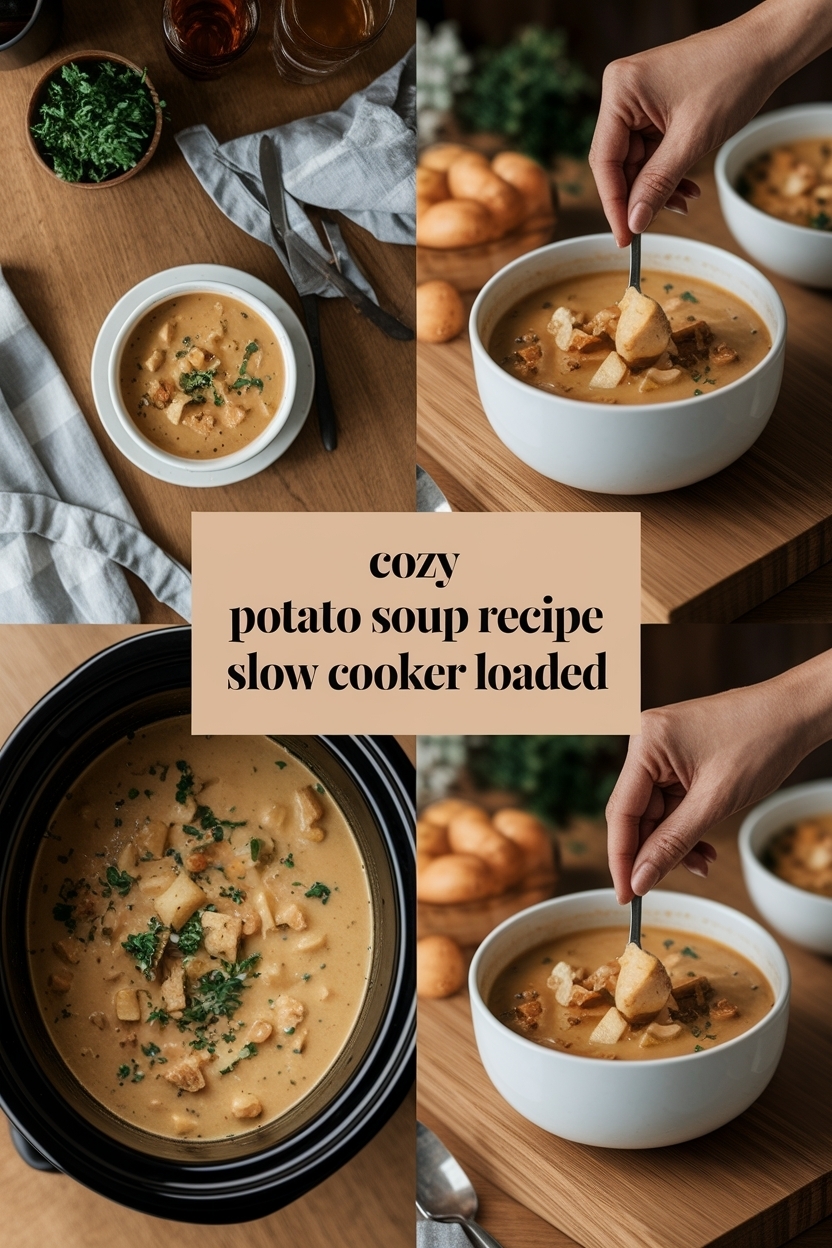 potato soup recipe slow cooker loaded