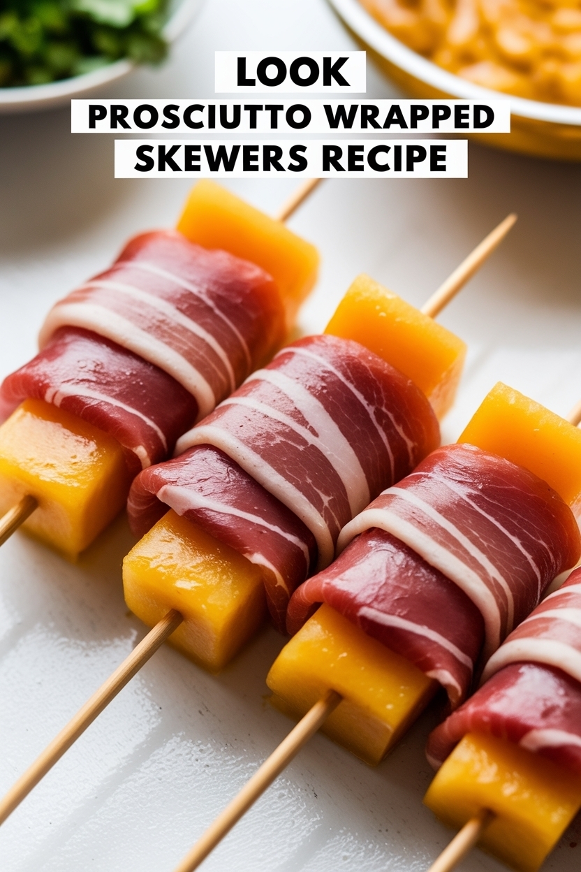 prosciutto wrapped melon skewers recipe