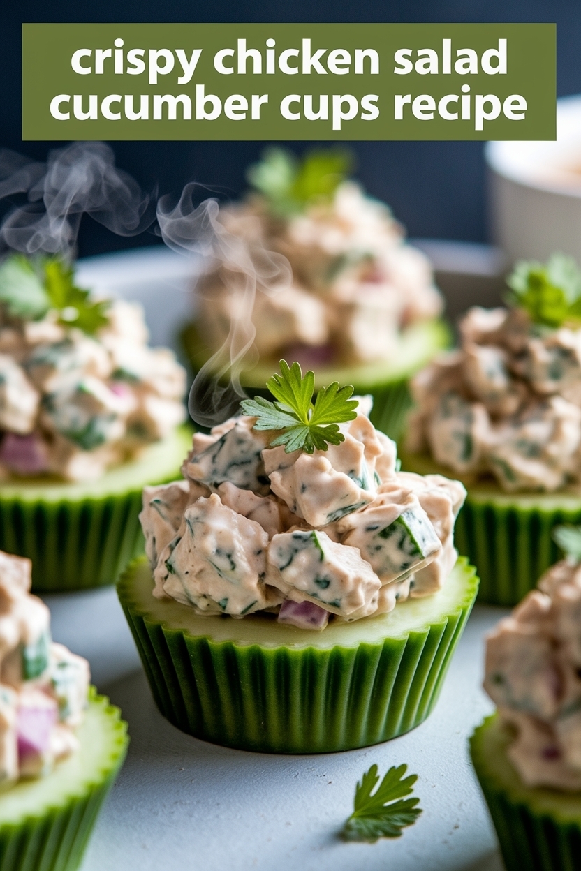 chicken salad cucumber cups recipe
