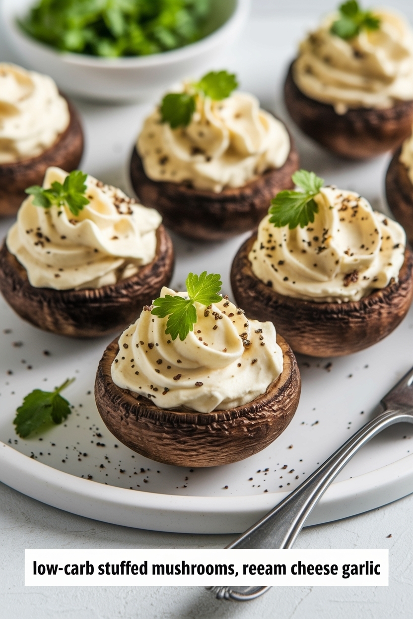 stuffed mushrooms recipe cream cheese garlic