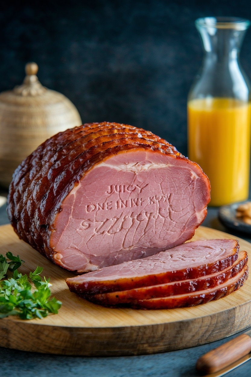 bone in ham low and slow 250 juicy