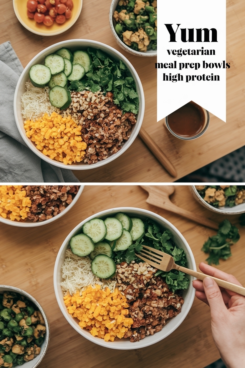 vegetarian meal prep bowls high protein