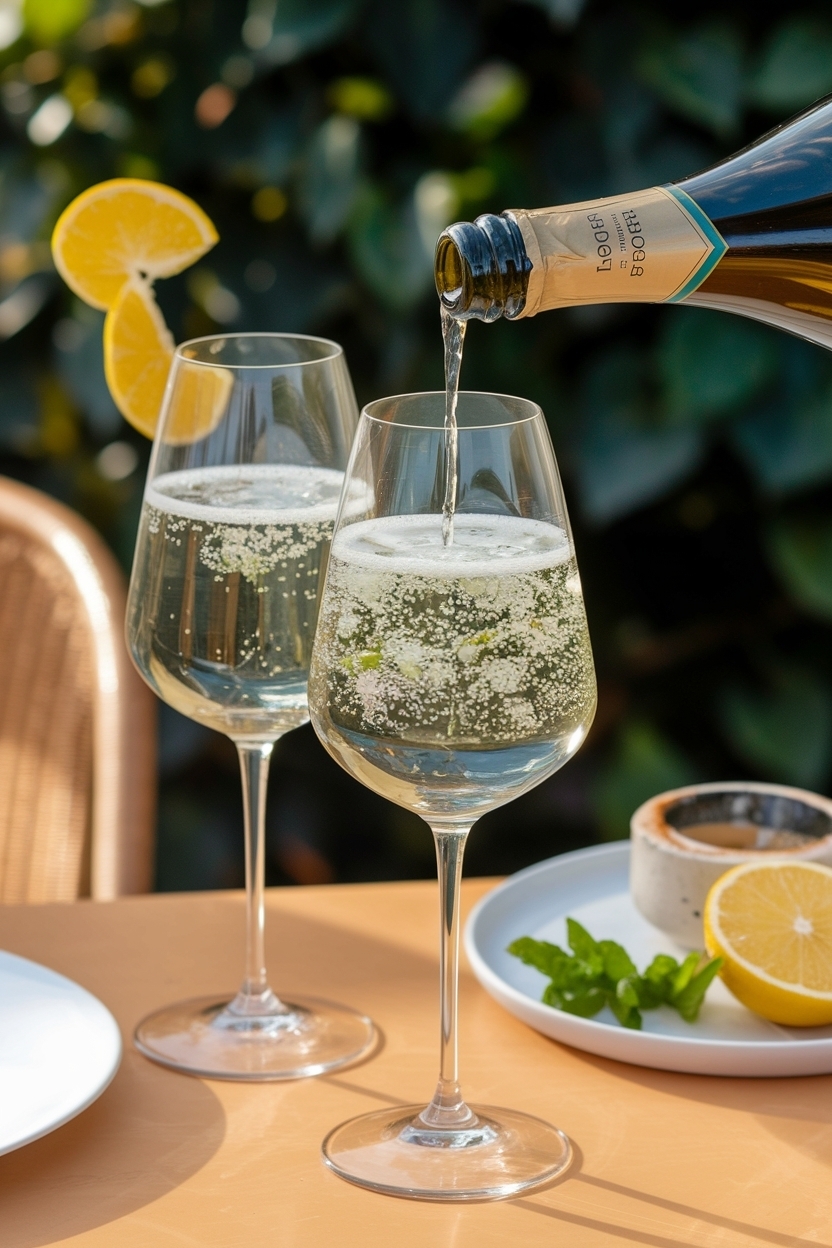 prosecco elderflower spritz 2 ingredient