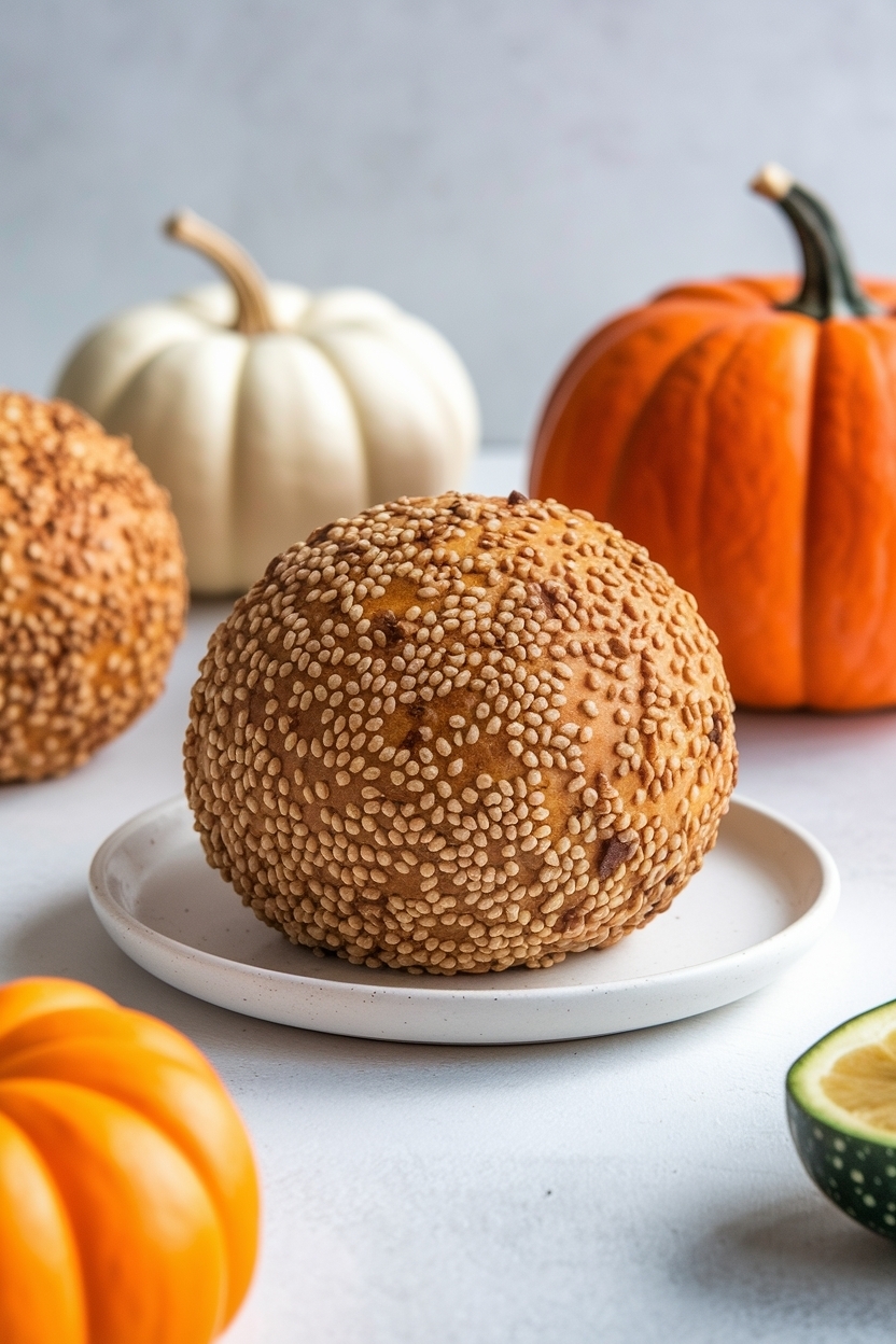 cheese ball recipe everything bagel pumpkin