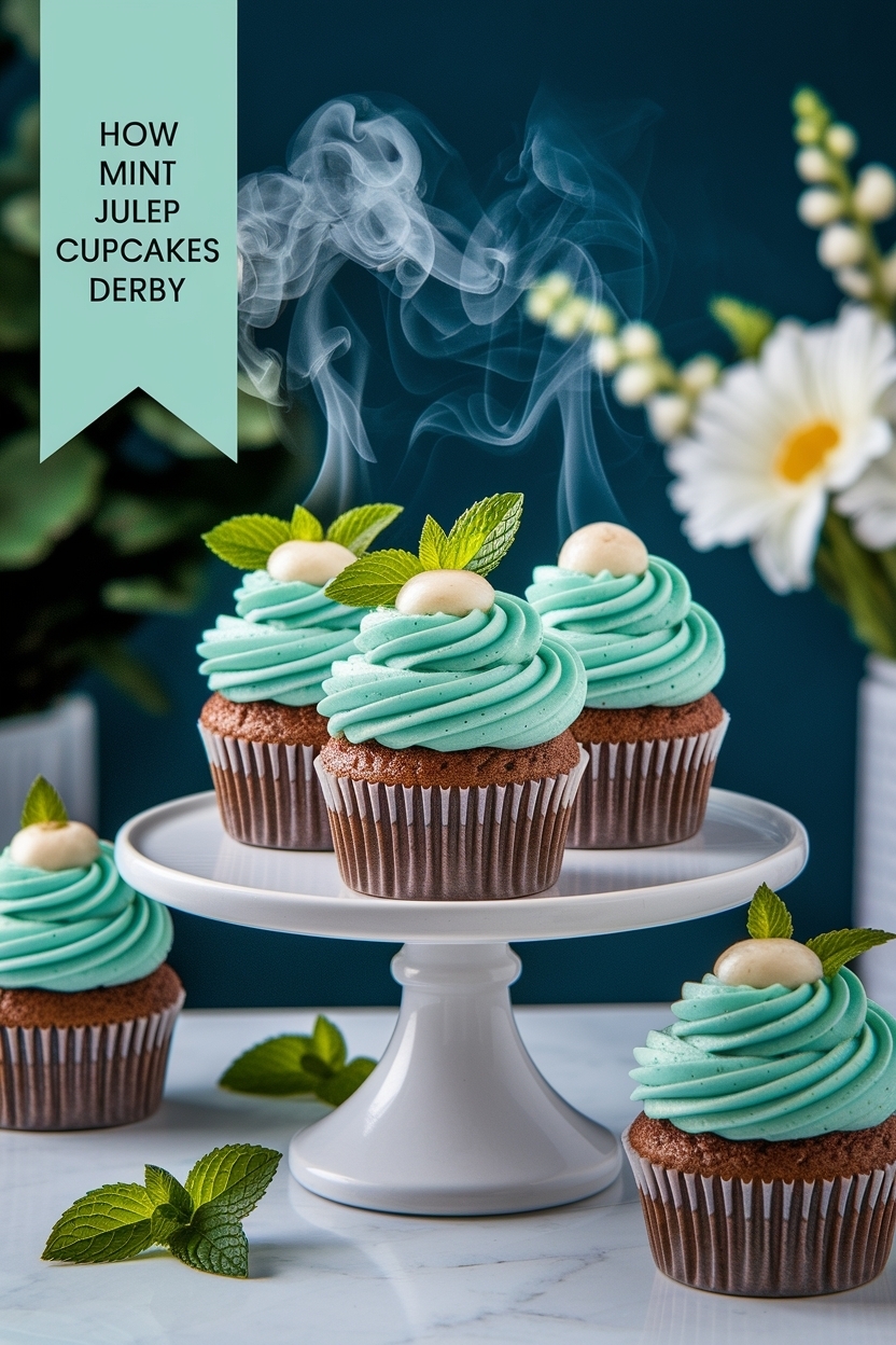 mint julep cupcakes derby