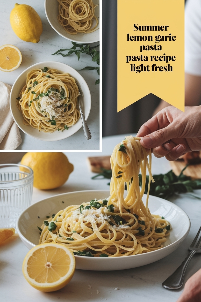 lemon garlic pasta recipe light fresh