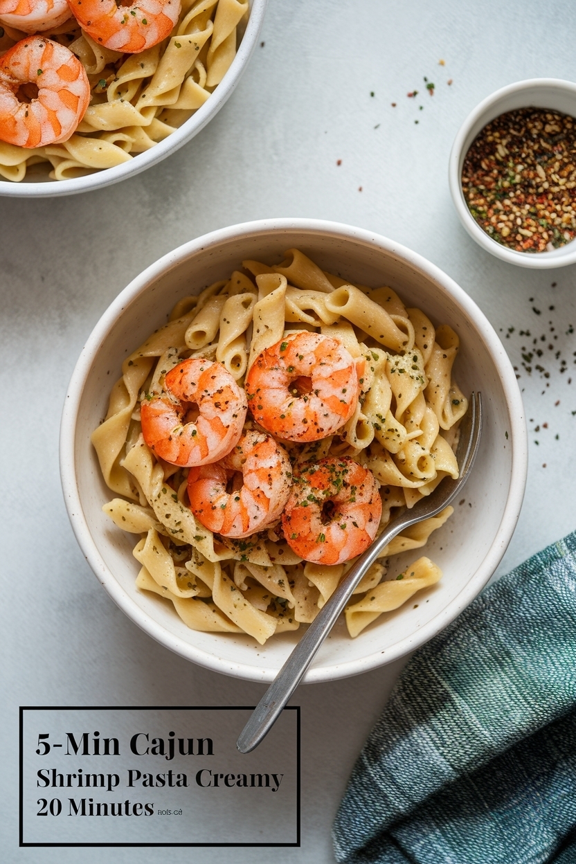 cajun shrimp pasta creamy 20 minutes