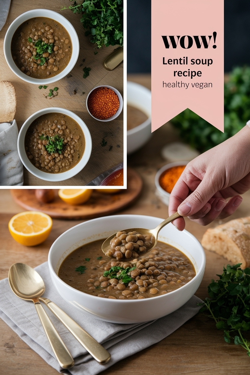 lentil soup recipe healthy vegan