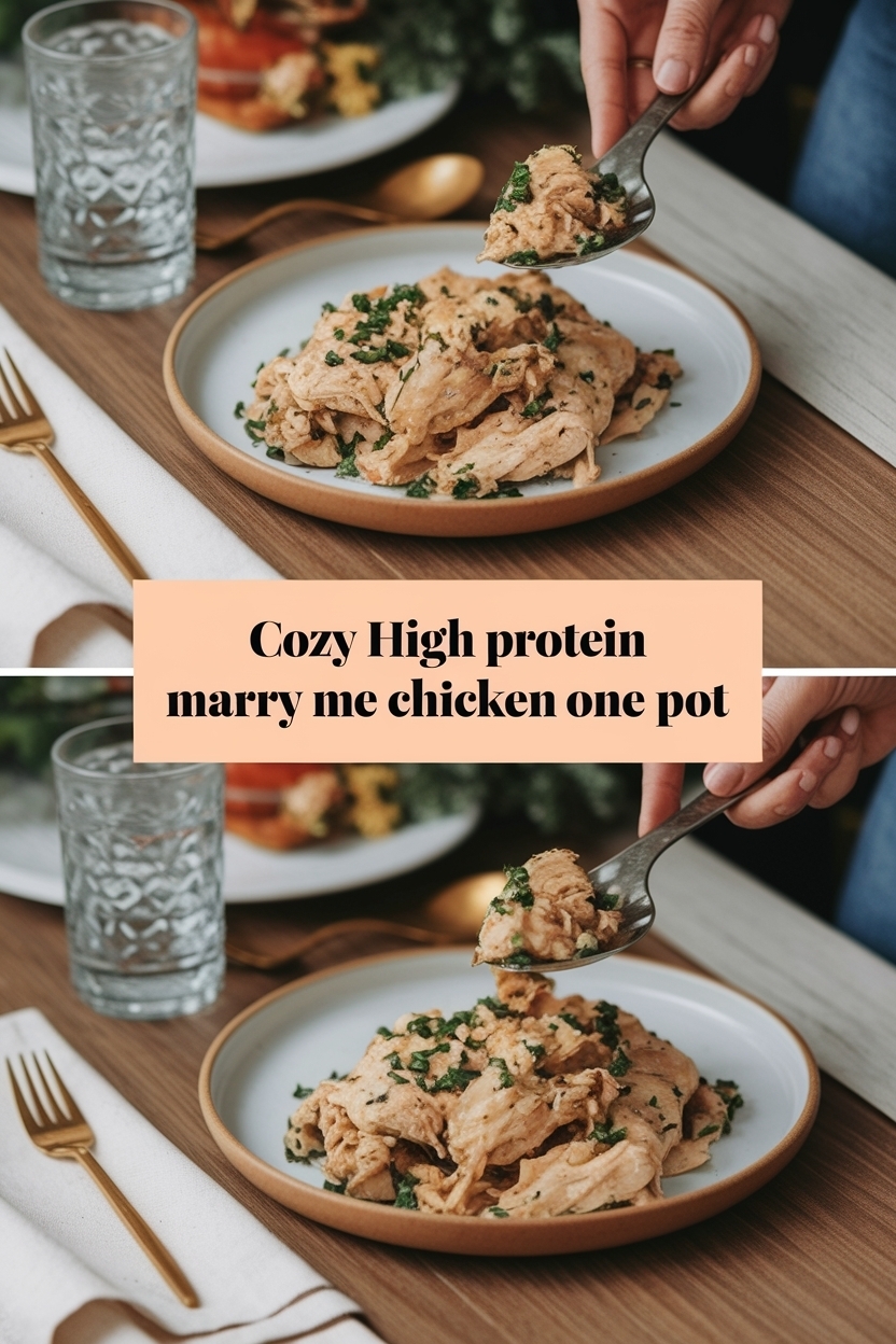 high protein marry me chicken one pot
