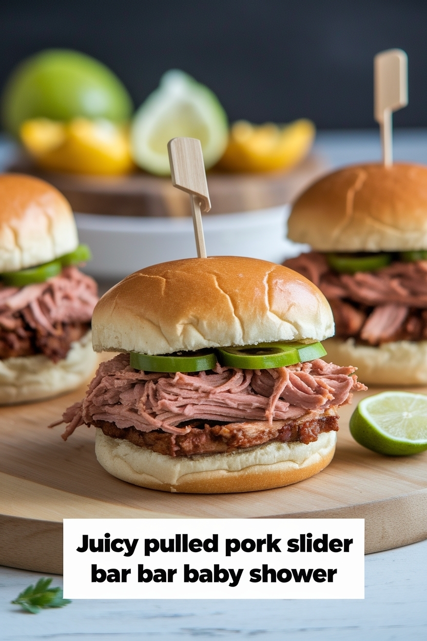 pulled pork slider bar baby shower