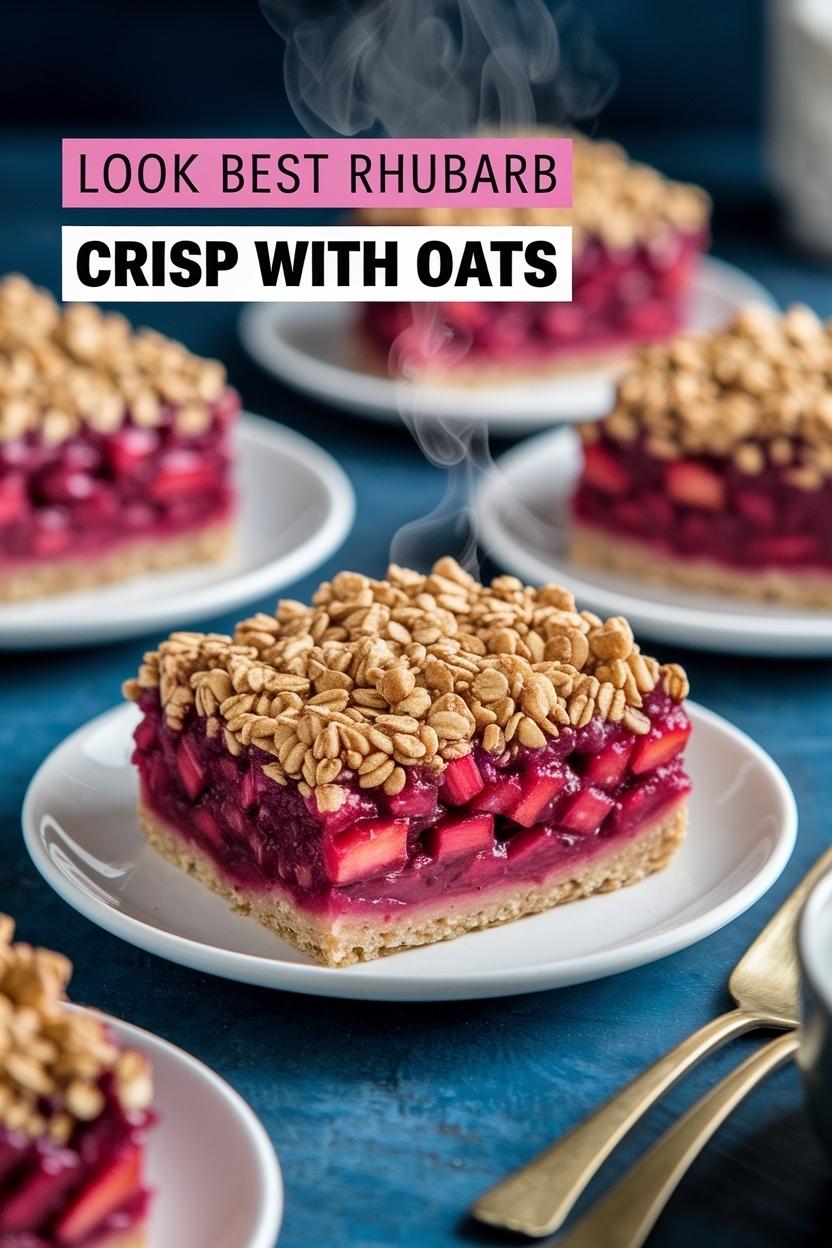 best rhubarb crisp with oats