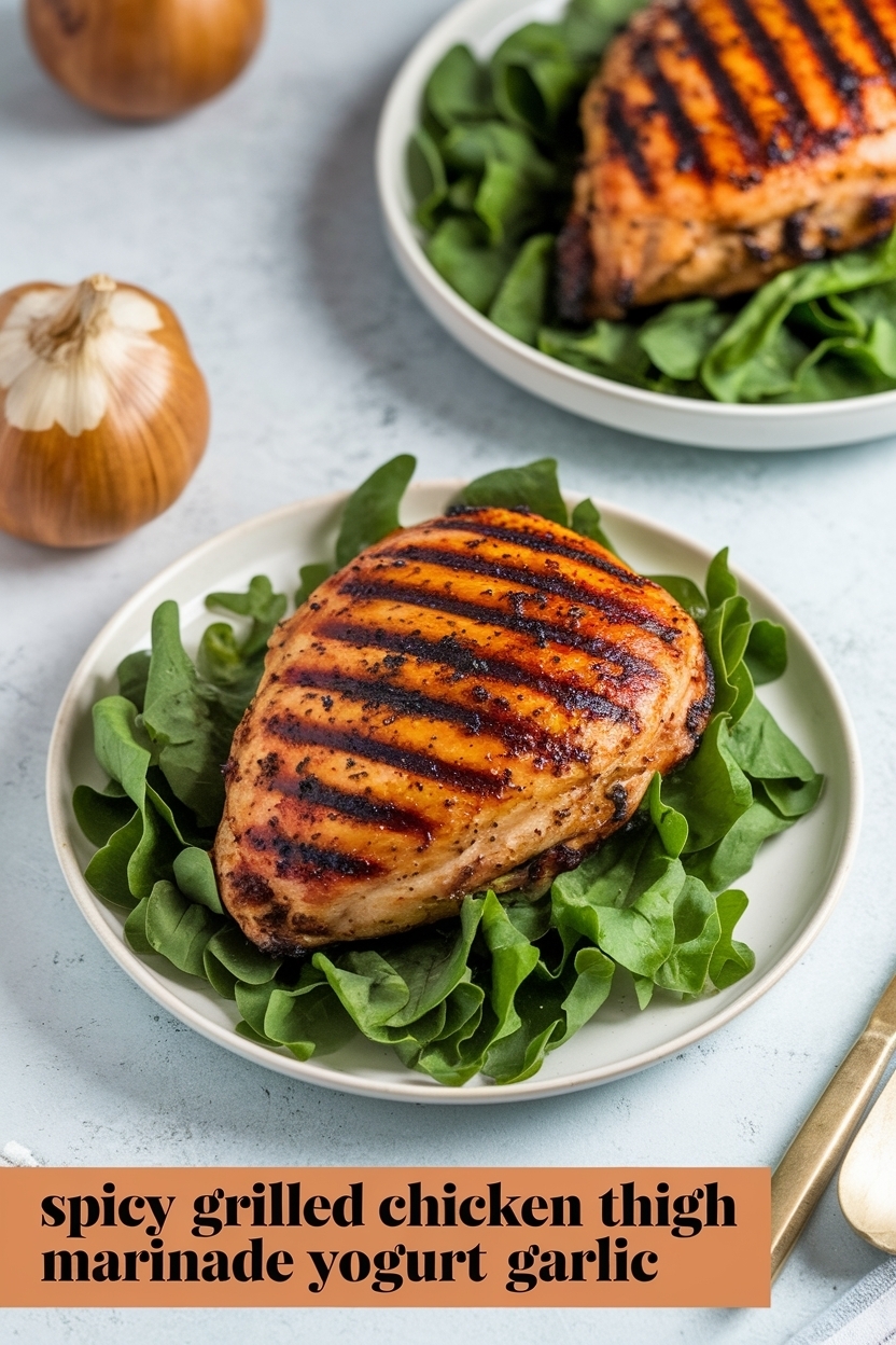 grilled chicken thigh marinade yogurt garlic