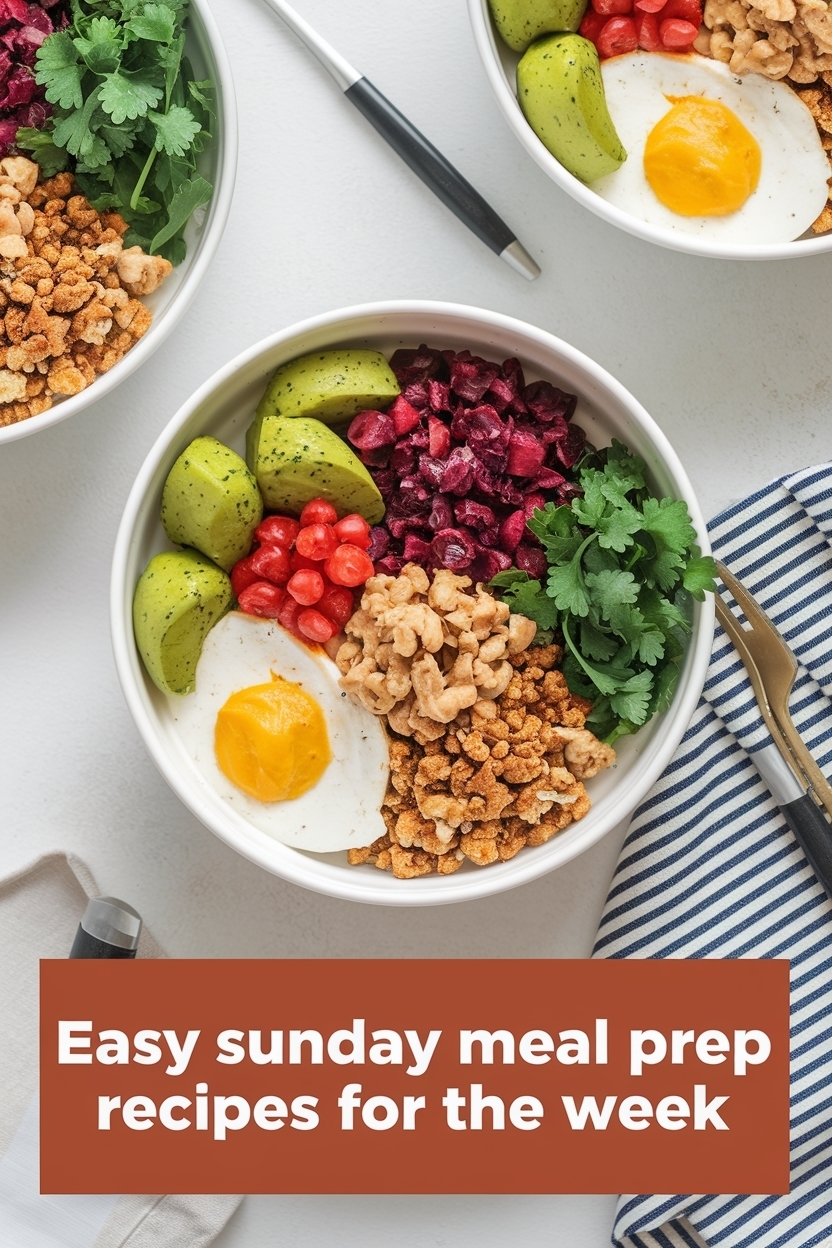 sunday meal prep recipes for the week