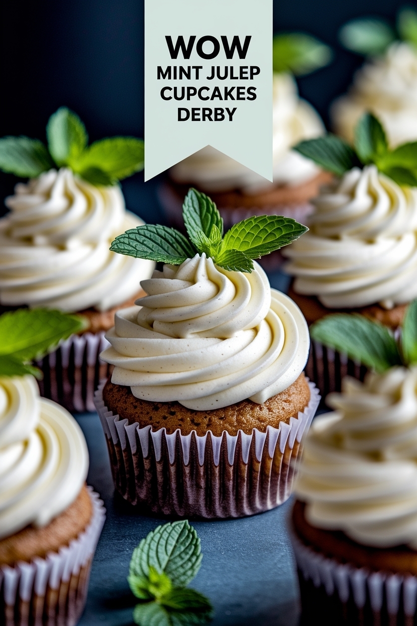 mint julep cupcakes derby