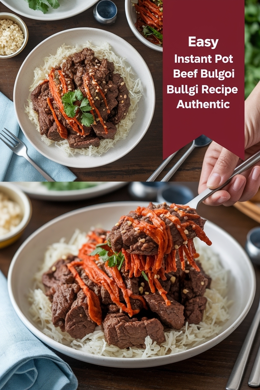 instant pot beef bulgogi recipe authentic