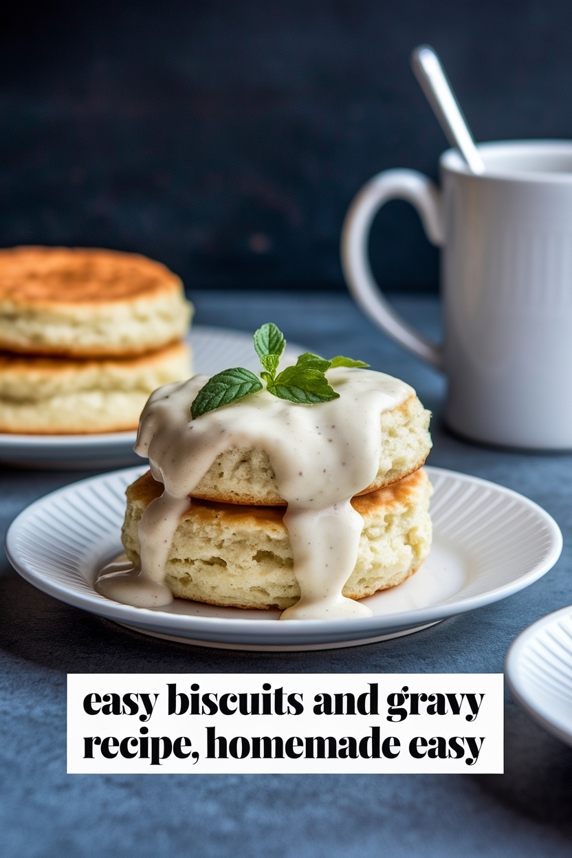 biscuits and gravy recipe homemade easy