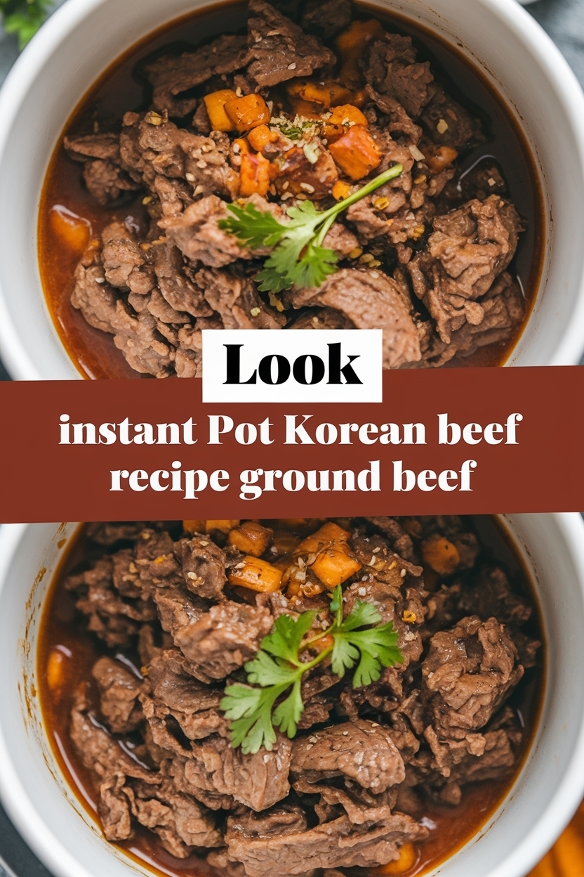 instant pot korean beef recipe ground beef