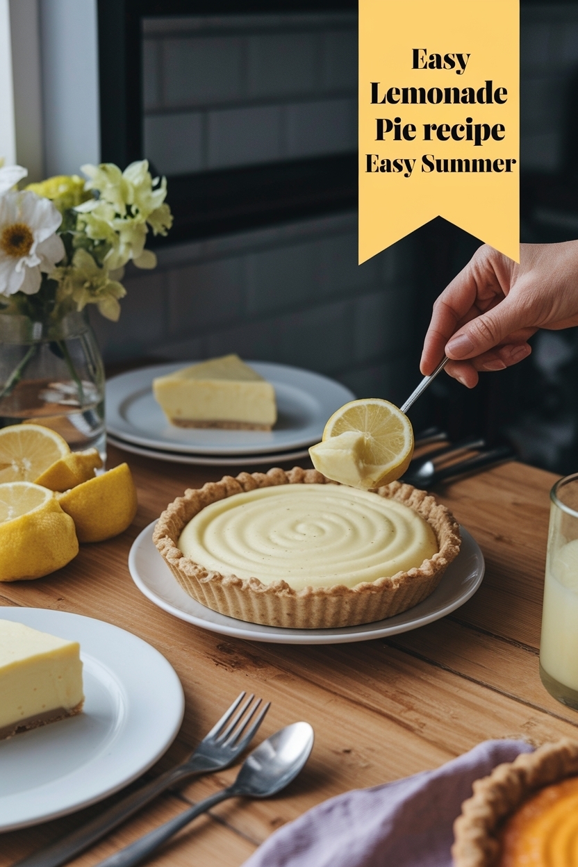 frozen lemonade pie recipe easy summer