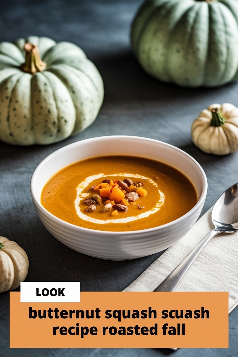 butternut squash soup recipe roasted fall