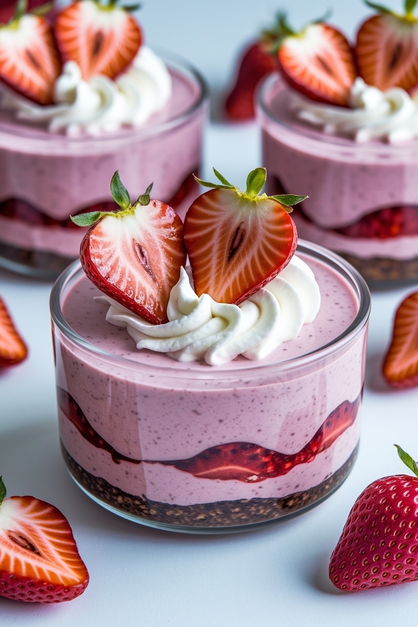 strawberry cheesecake dip no bake