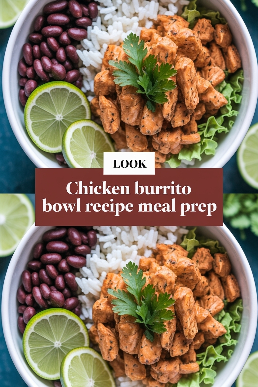 chicken burrito bowl recipe meal prep